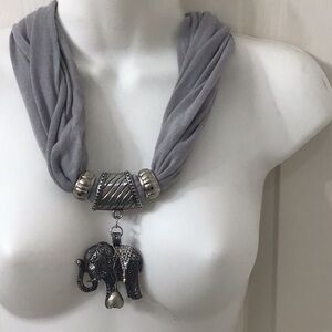 XMAS new bundle of 3 lovely jewelry scarves, grey, red & white. Price reduced.